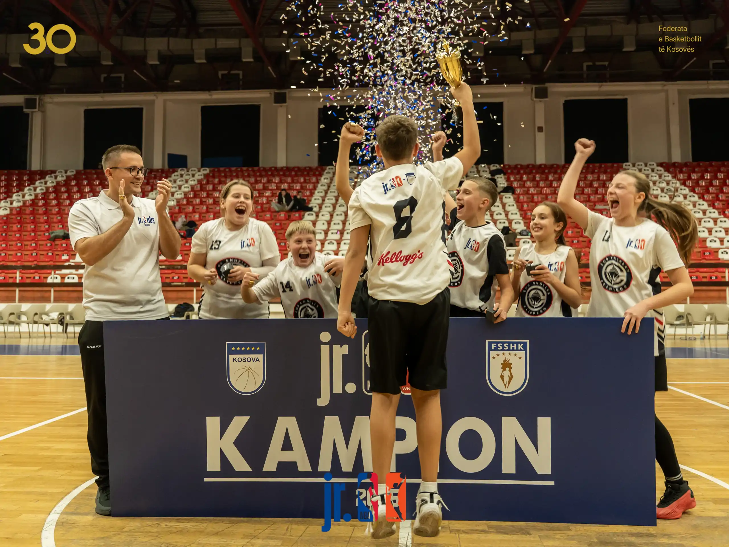 Përfundon edicioni i katërt i JR NBA Kosovës, fitues Shkolla ‘8 Marsi’-LA Clippers