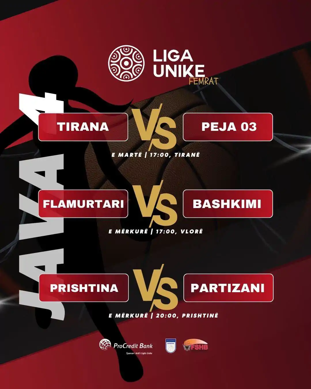 Përballje interesante në Ligën Unike të Femrave 