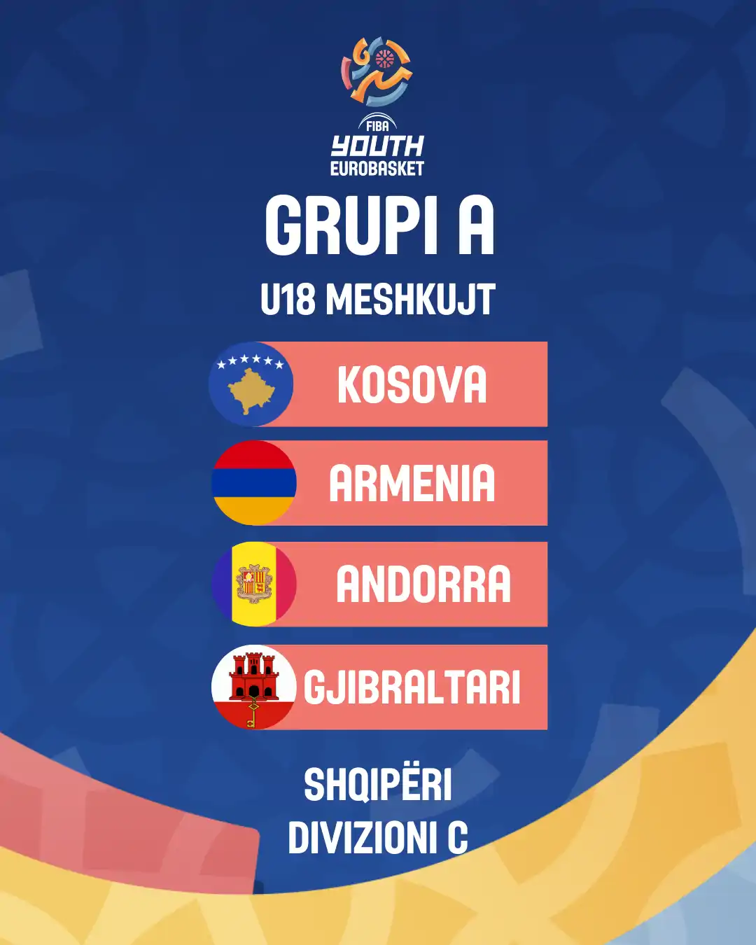 Kosova mëson kundërshtarët në Kampionatet Evropiane të FIBA-s