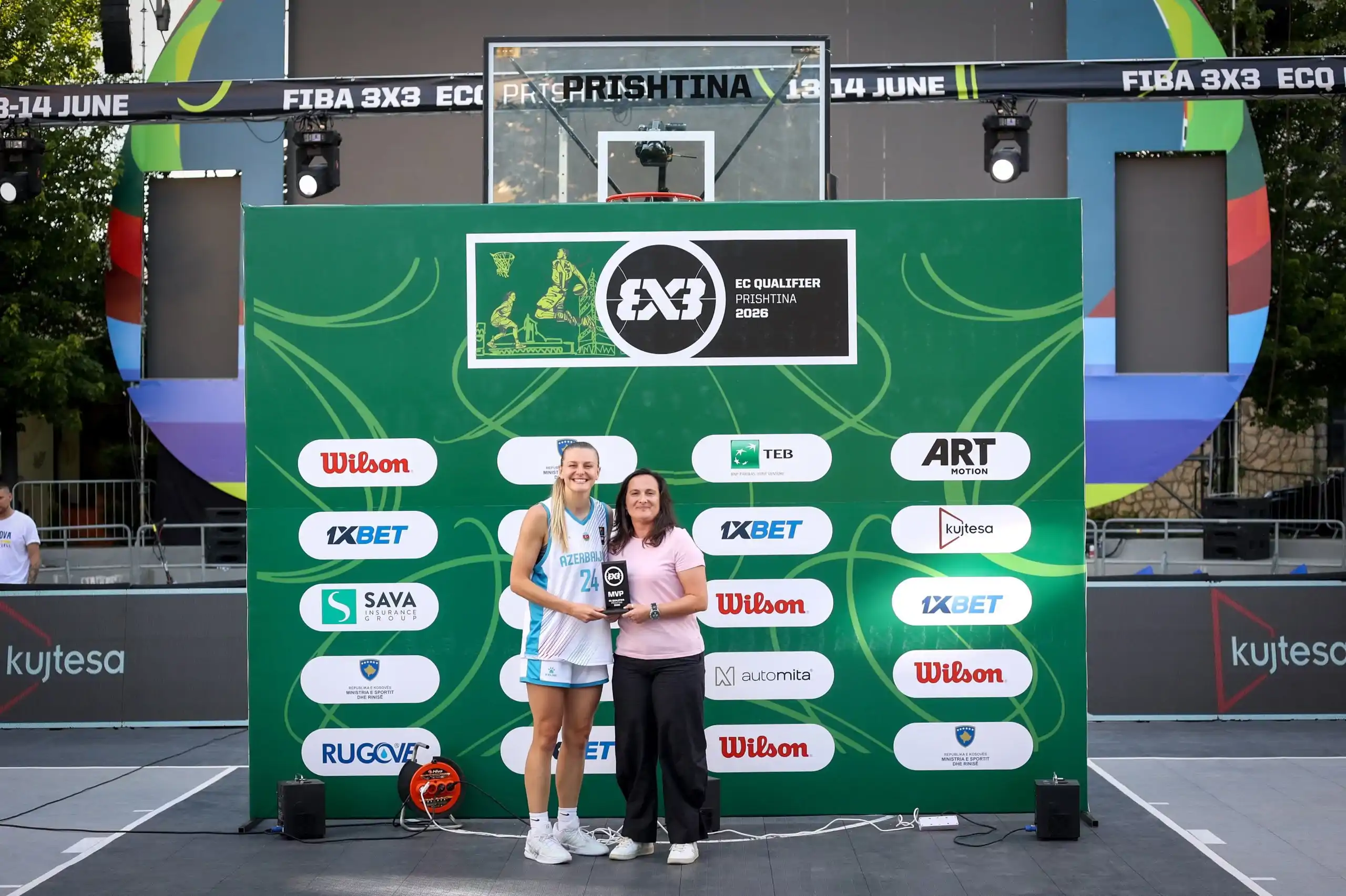 Azerbajxhani te femrat dhe Irlanda te meshkujt fitojnë në FIBA 3x3 ECQ Prishtina 2026