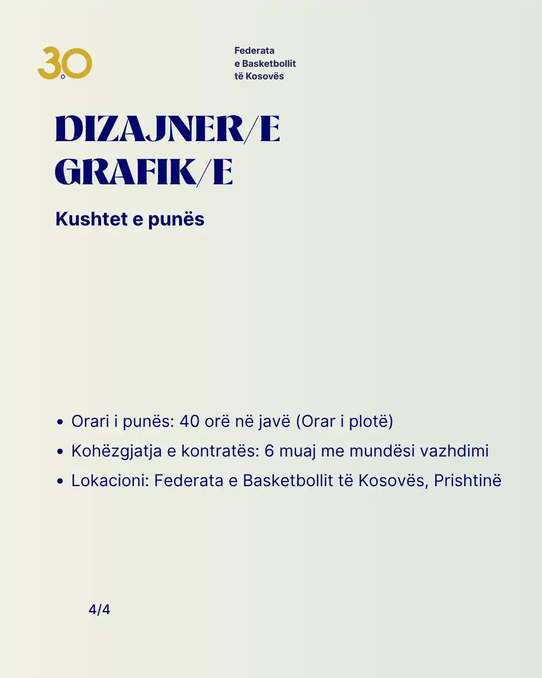 FBK hap konkurs pune për Dizajner/e Grafik/e