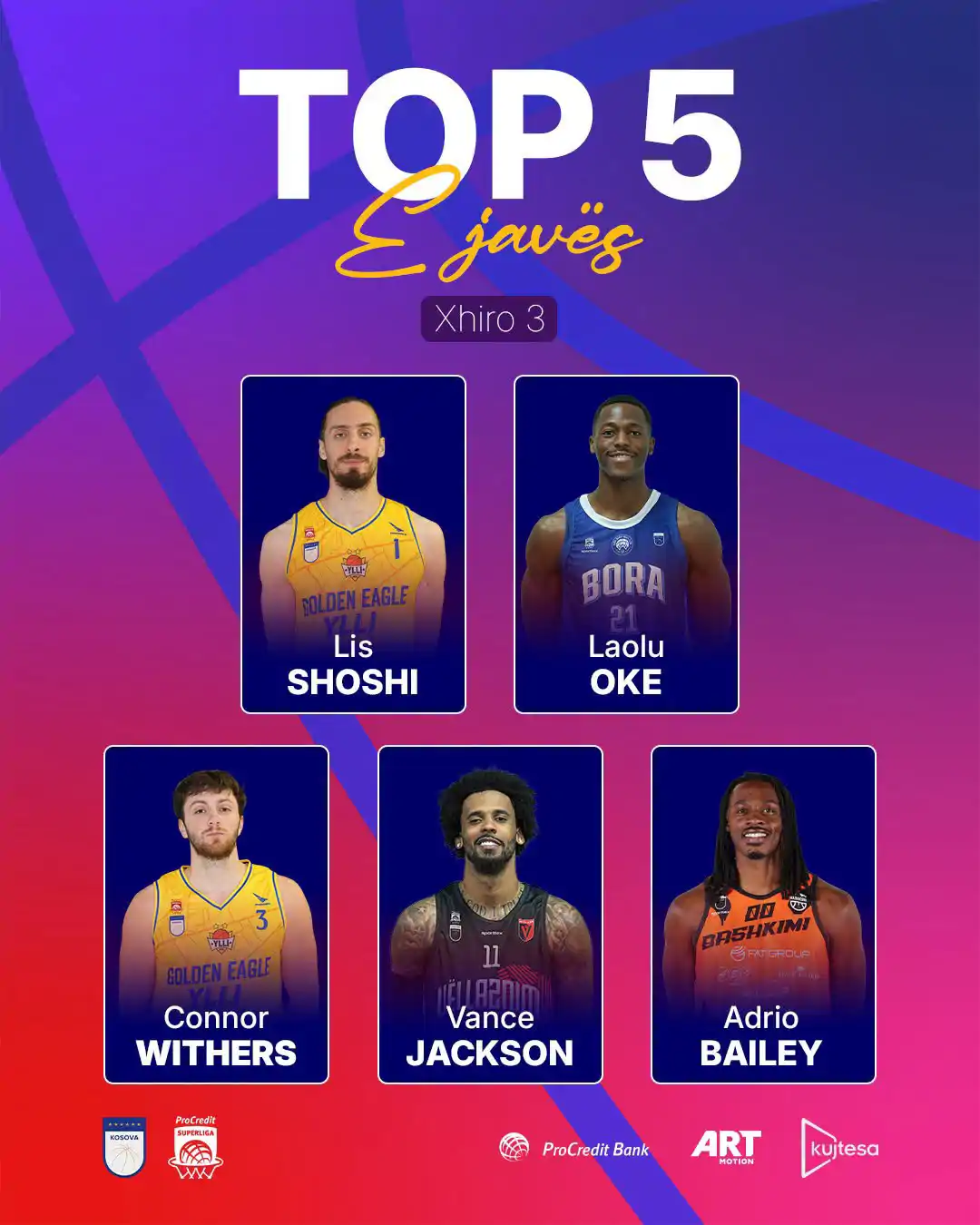 Vance Jackson MVP i javës, pesëshja më e mirë e xhiros së tretë